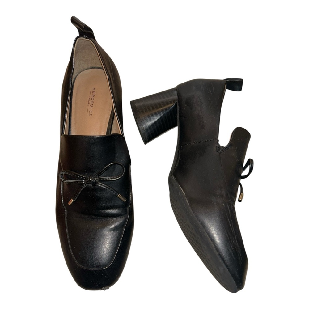 Aerosoles‎ Mara Style Black Block Heel Pumps Size 8